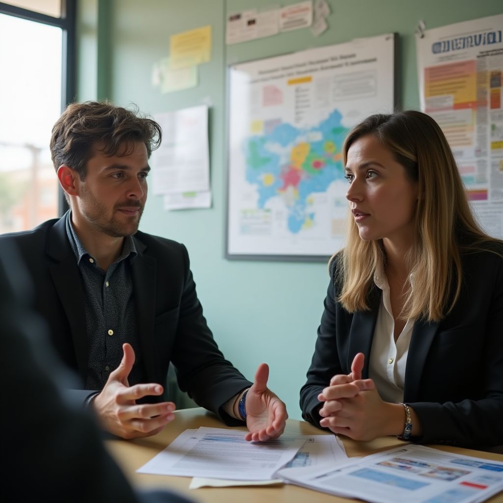 Fundadores de Tonkingese en oficina educativa